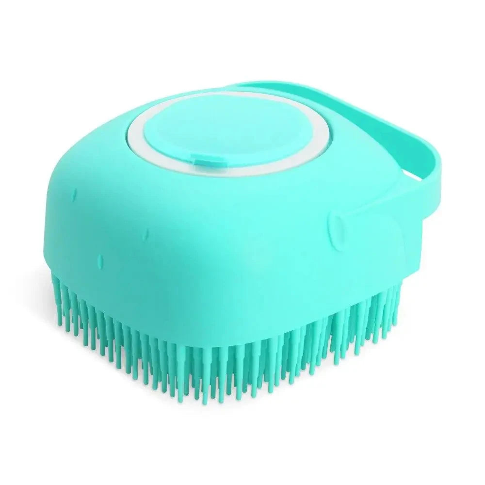 Pet Bath Soap-Dispensing Massage Brush