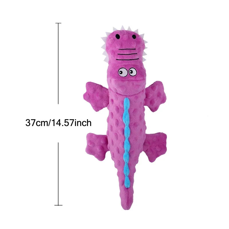 Plush Crocodile Interactive Dog Toy